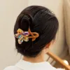 Colorful flower-shaped hair clips, fashionable and cute hair accessories, hair ties, hair accessories, hair clips, hair accessories details Picture